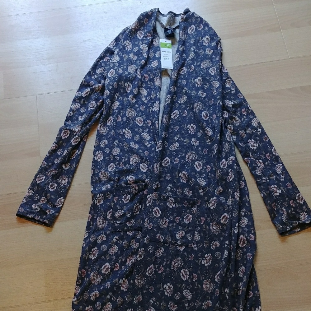 Agnes & Dora navy floral duster